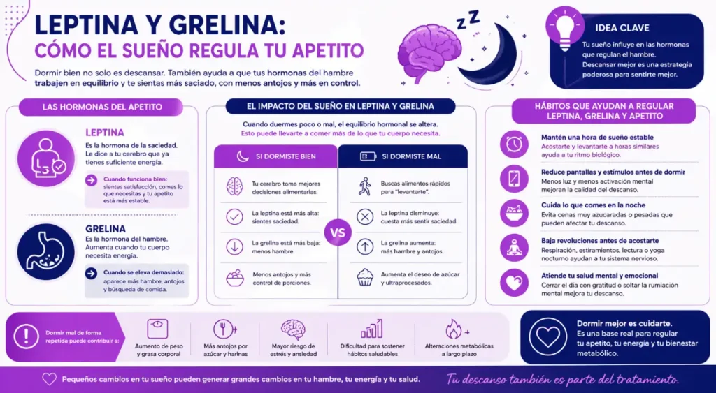 Leptina y grelina, el papel del sueño-Dra. Paola Sánchez