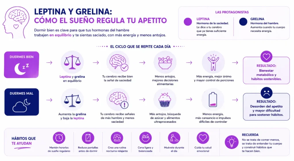 Leptina y grelina, el papel del sueño-Dra. Paola Sánchez