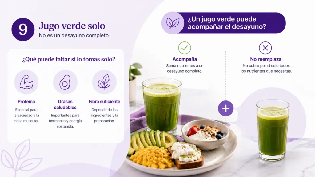 desayuno saludable colombiano - Puesto 9. Jugo verde solo Dra Paola Sanchez