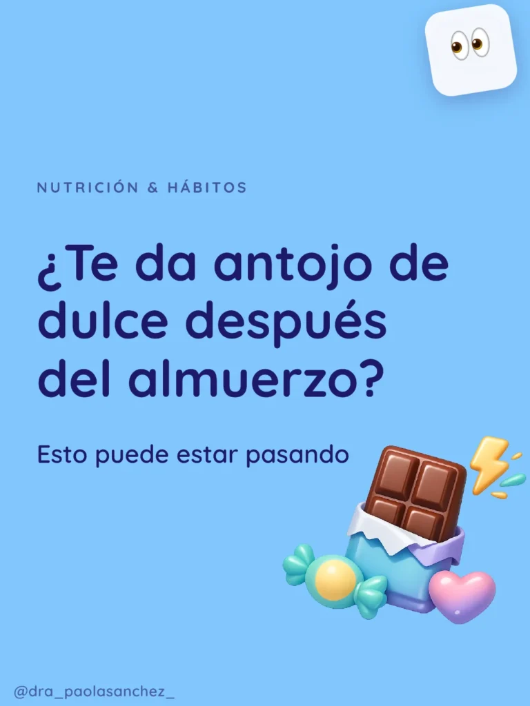 Por qué me dan ganas de comer dulce Conoce qué hay detrás de tus antojos - Dra Paola Sanchez 1