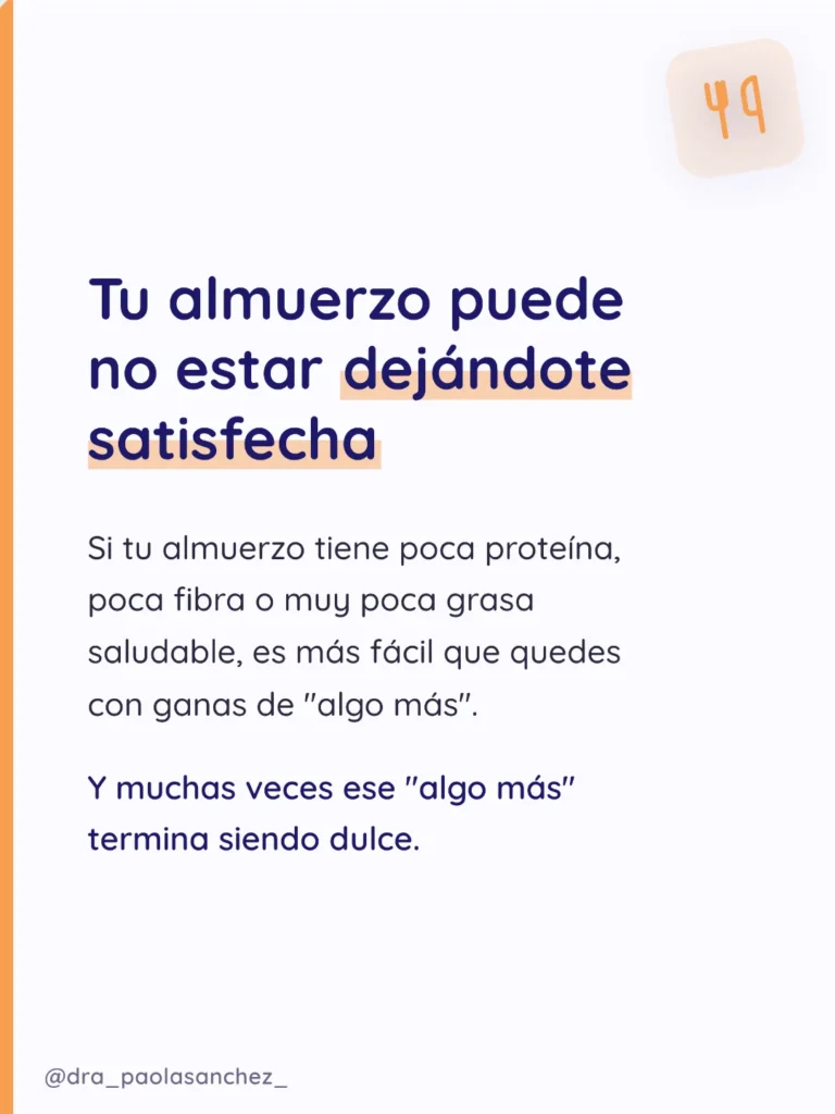 Por qué me dan ganas de comer dulce Conoce qué hay detrás de tus antojos - Dra Paola Sanchez 2