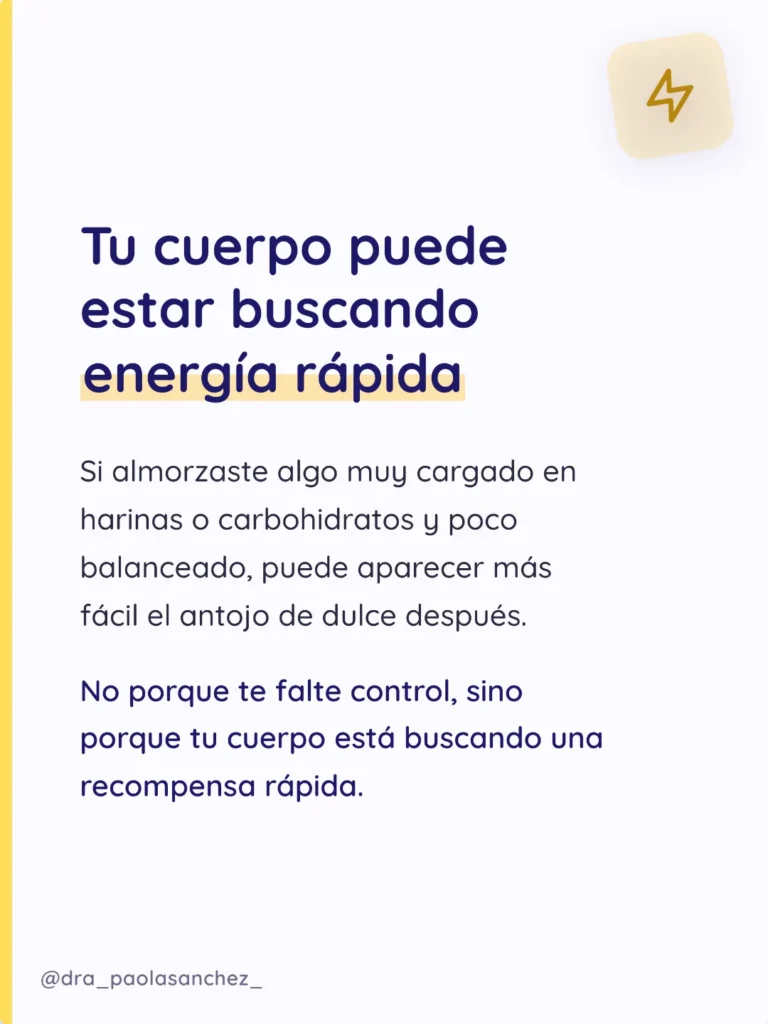 Por qué me dan ganas de comer dulce Conoce qué hay detrás de tus antojos - Dra Paola Sanchez 3