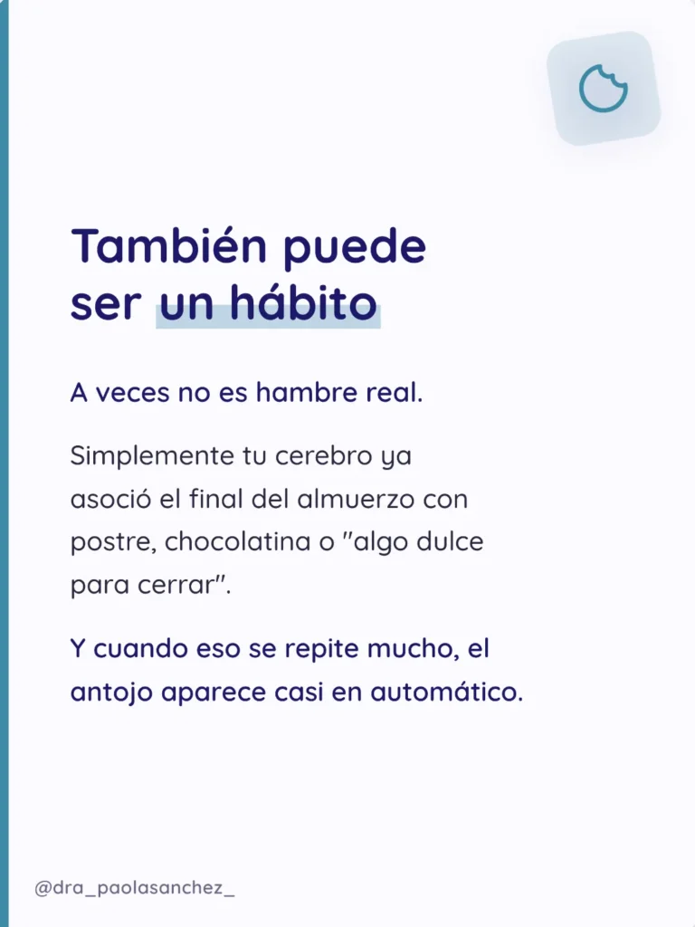 Por qué me dan ganas de comer dulce Conoce qué hay detrás de tus antojos - Dra Paola Sanchez 4